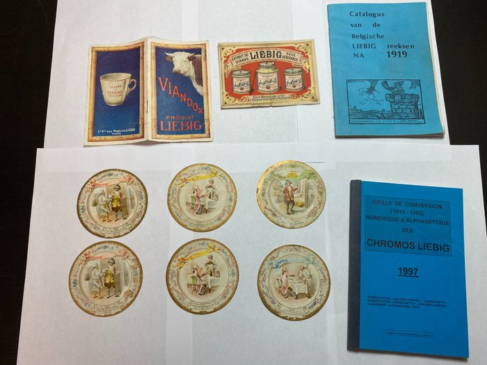 France - Chromos, cartes menu et catalogues - Liebig - Superbe lot chromos cartes menu et publicité LIEBIG (10) - 1886-1920