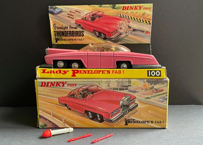 Dinky Toys - 1:43 - Lady Penelope's Fab 1 (Rolls Royce) - Originele Verpakking  - no. 100 - 1966