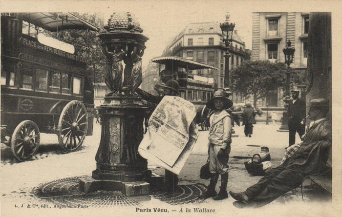 France - Parisian Street Life - Meilleures cartes de Paris, y compris Paris Vecu, Les Femmes Cocher, - Cartes postales (Collection de 21) - 1900-1920