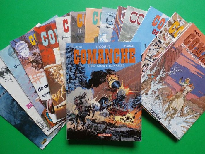 Comanche 1 t/m 15 + De Gevangene - Complete reeks - Softcover - Gemengde edities (zie de beschrijving)