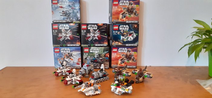 Lego - Star Wars - 75127-75129 (2)-75028-75074-75072 (2)-75075 - Vaisseau spatial Microfighters LEGO STAR WARS Série 2 & 3 - 2000-present
