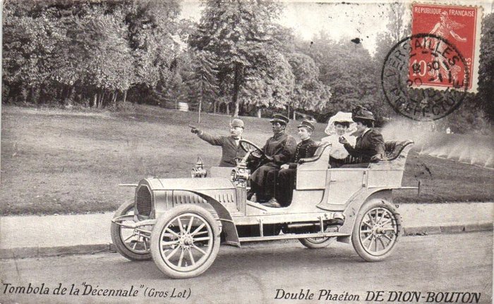 Frankrijk - Automobiel in de brede zin des woords - o.a. eerste auto's, circuits, autosport, Militair - Ansichtkaarten (Collectie van 65) - 1900-1950