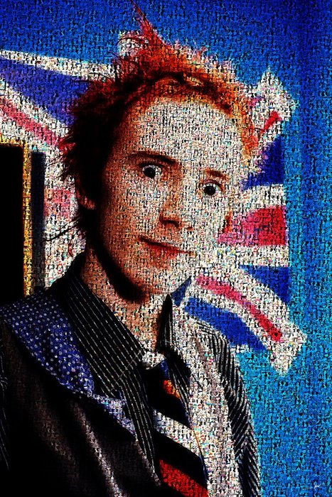 Preview of the first image of David Law - Crypto God save the Punk II - Johnny Rotten.