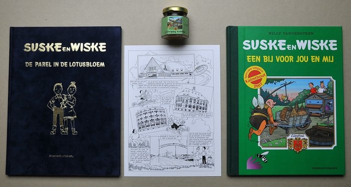 Preview of the first image of Suske en Wiske - De parel in de lotusbloem + Een bij voor jou en mij - 1x Luxe fluwelen hc / 1x Lux.