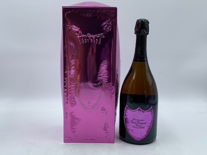 2008 Dom Pérignon, Lady Gaga  "Limited Edition" - Champán Rosé - 1 Botella (0,75 L)