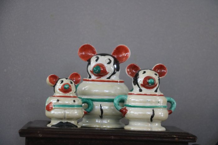 Micky Mouse 1920-1930 - Dryckestjänst (9) - Porslin