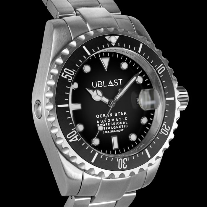 Preview of the first image of Ublast - " NO RESERVE PRICE " Ocean Star Professional - UBOSS45BK - Sub 200 ATM - Men - New.