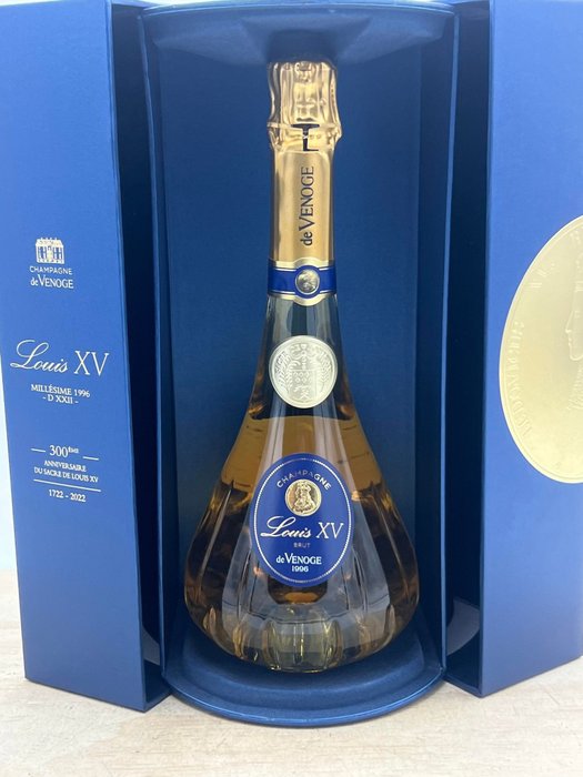 1996 De Venoge, 300ème anniversaire du sacre "Louis XV" - Champagne Brut - 1 Bouteille (0,75 l)