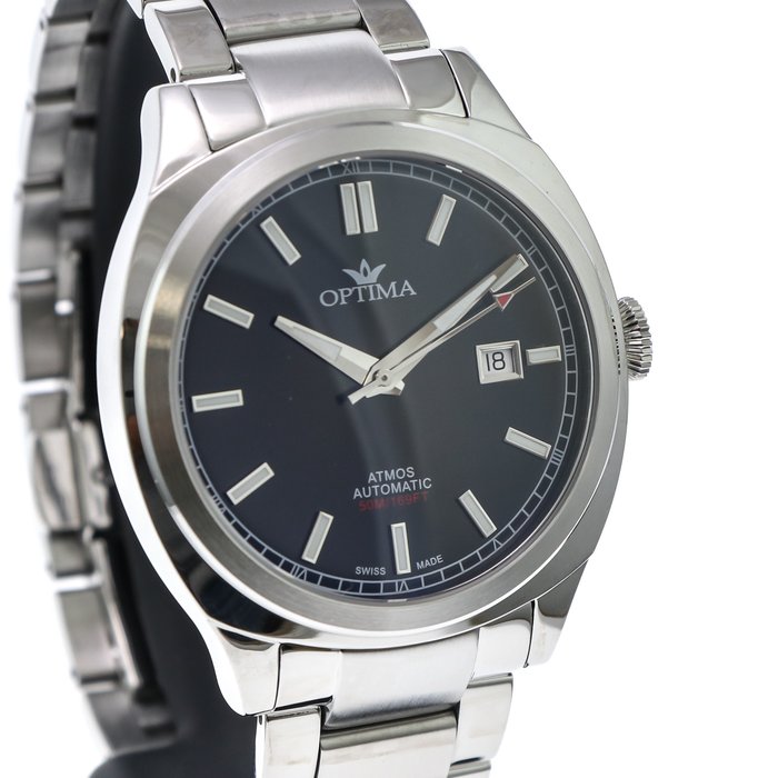 Preview of the first image of Optima - Atmos - Swiss automatic - "NO RESERVE PRICE" - OSA449-SS-3 - Men - 2011-present.