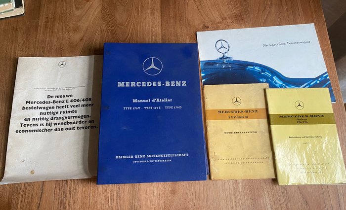 Preview of the first image of Documentation - Werkplaatshandboek en folders - Mercedes-Benz - 1950-1960.