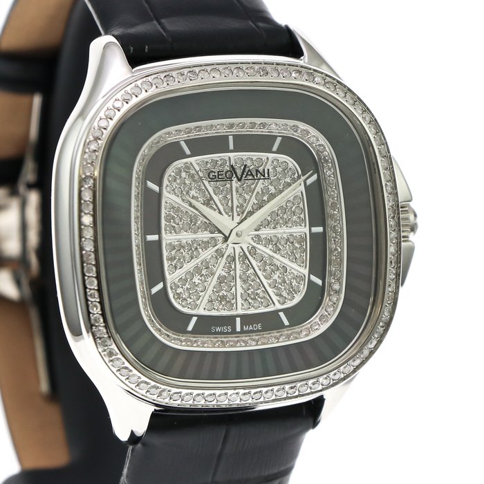 Preview of the first image of GEOVANI - Swiss Diamond Watch - GOL526-SL-DD-8 "NO RESERVE PRICE" - Women - 2011-present.