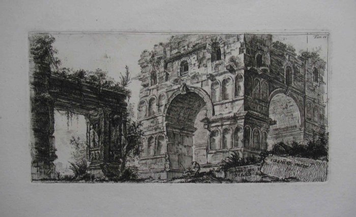 Preview of the first image of Italy, Lazio, Roma; Giovan Battista Piranesi - Tempio di Giano - 1821-1850.