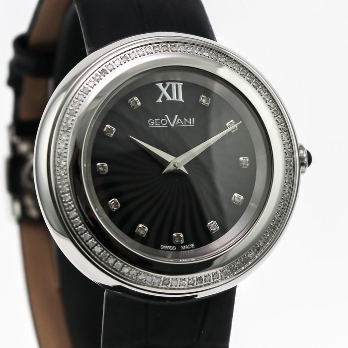 Preview of the first image of GEOVANI - Swiss Diamond Watch - GOL527-SL-D-8 "NO RESERVE PRICE" - Women - 2011-present.