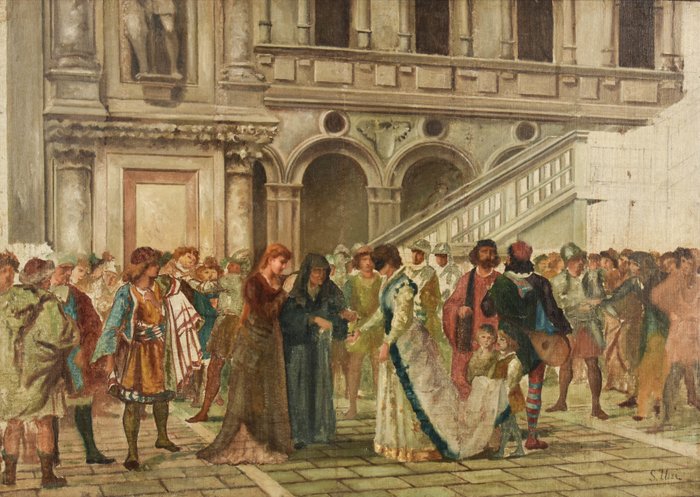 Preview of the first image of Stefano Ussi (1822-1901) - La sala da ballo.