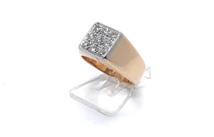 Image 3 of 18 kt. Yellow gold - Ring - 0.36 ct
