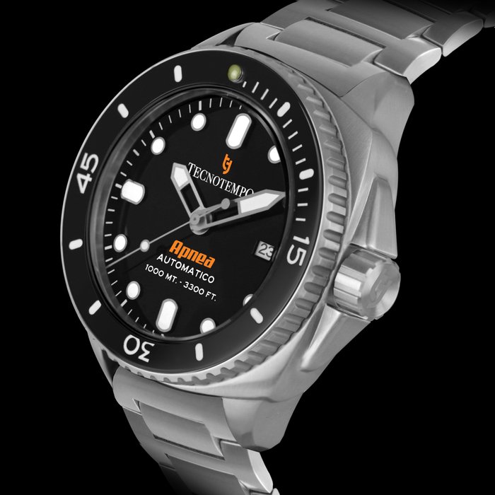 Preview of the first image of Tecnotempo - Diver "Apnea" 1000M WR Professional Sub - Limited Edition - TT.1000AP.AN (Black) - Men.