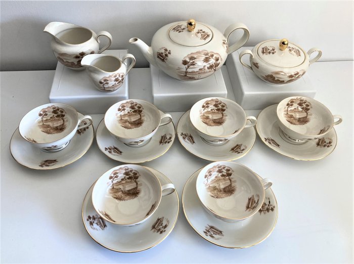 Vohenstrauss Seltmann Bavaria - Tea set for 6 - Porcelain - Catawiki