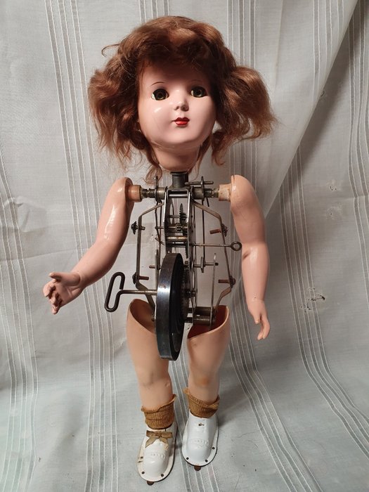 Image 2 of Poppenkliniek nostalgie - Doll Jeannie Walker Walking mechanism - 1940-1949 - Germany
