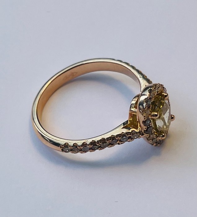 Image 3 of 18 kt. Pink gold - Ring - 0.72 ct Diamond - Diamonds