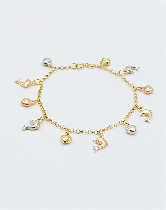Preview of the first image of 18 kt. Pink gold, White gold, Yellow gold - Bracelet.