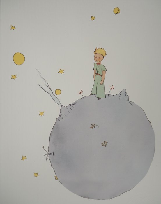 Image 3 of Antoine de Saint-Exupéry (d'après) - Le petit prince sur l'astéroïde
