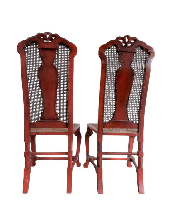 Image 2 of Chinoiserie chairs (2) - Wood - 19th century