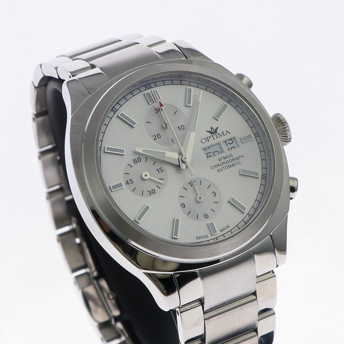 Preview of the first image of Optima - ATMOS Valjoux automatic - OSAC449-SS-1 "NO RESERVE PRICE" - Men - 2011-present.
