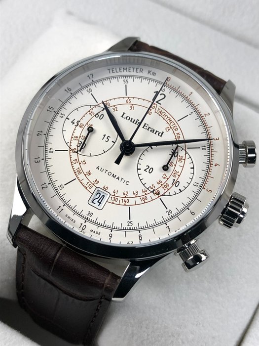 Preview of the first image of Louis Erard - 1931 Chronograph Vintage Telemeter Chronograph Automatic - 71245AA01.BDC21 - Men - 20.