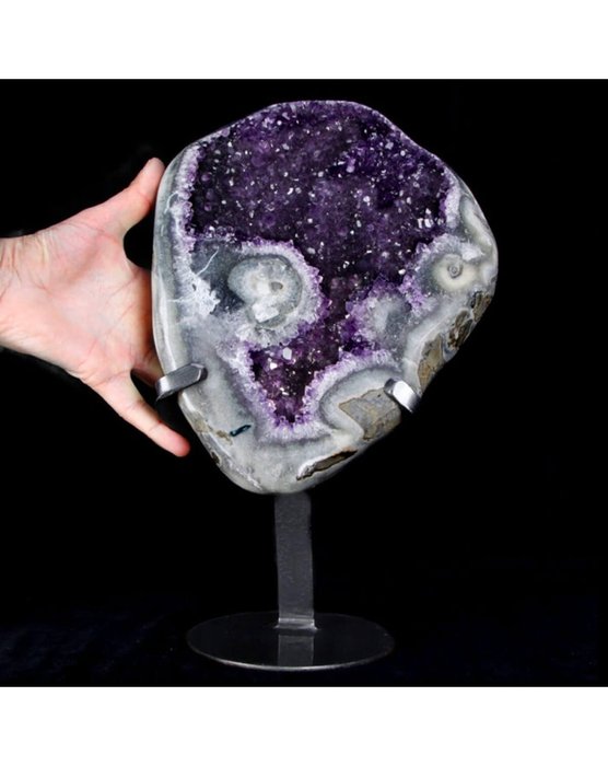 typical deep purple crystals. Superb Amethyst from Uruguay - 365×220×100 mm - 5900 g