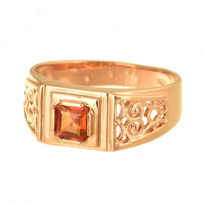Preview of the first image of 14 kt. Gold - Ring - 0.30 ct Citrine.