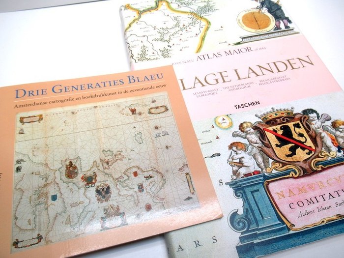 Nederland/Belgia, Atlas - De lave landene; Joan Blaeu - Atlas Maior De Lage Landen + Drie Generaties Blaeu - 1651-1660