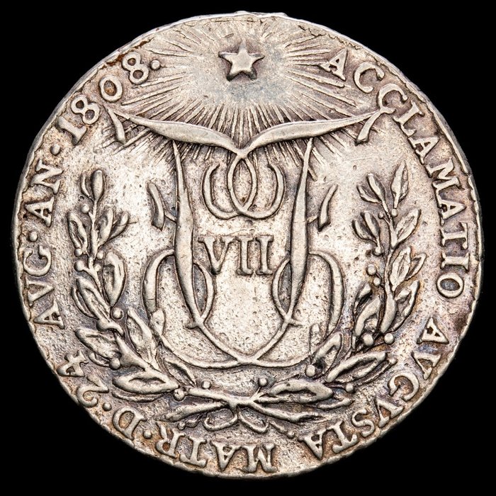 Spain. Fernando VII (1813-1833). - Medalla proclamación con módulo de 2 reales de plata - Madrid