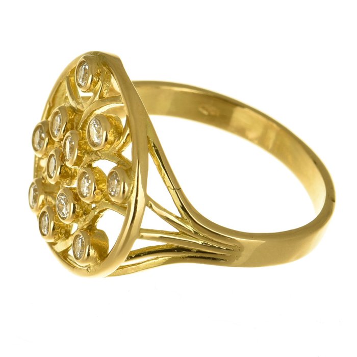 Image 2 of 18 kt. Gold - Ring - 0.37 ct Diamonds