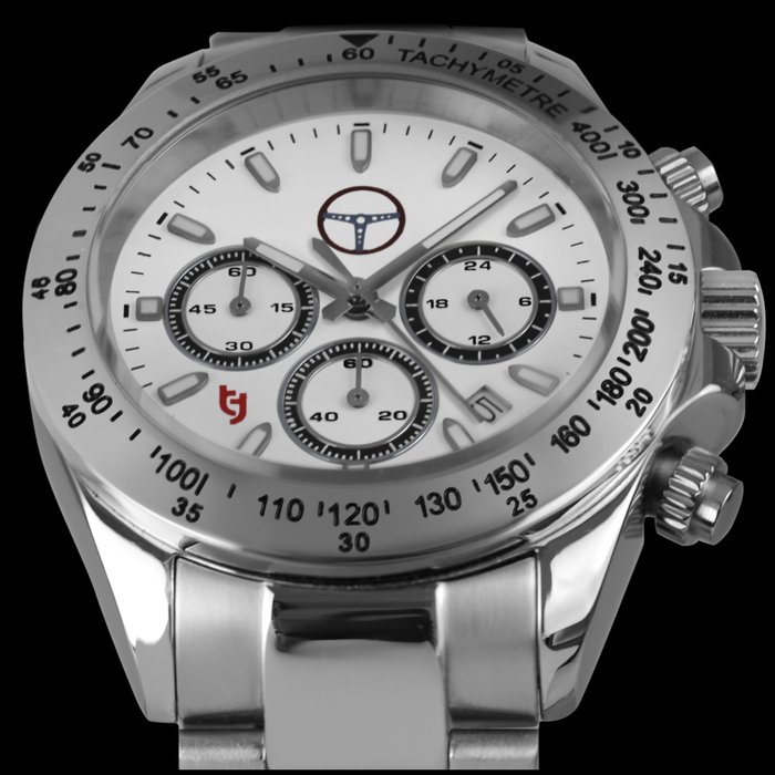 Image 3 of Tecnotempo - "NO RESERVE PRICE" Chronograph 100M WR- Special Edition "ChronoSteering"- Limited 100P