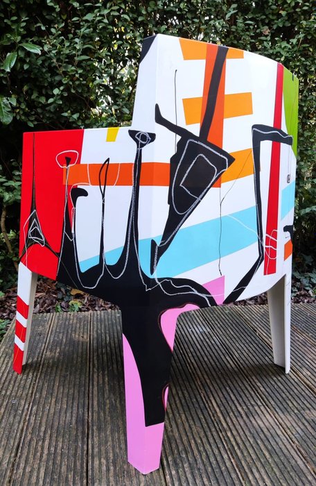 Philippe Starck, Adele et Tom – Driade – Fauteuil, Schilderij – Toy Chair