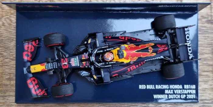 Image 3 of MiniChamps - 1:43 - Red Bull Racing Honda RB16B #33 Max Verstappen - Winner Dutch GP Zandvoort - F1