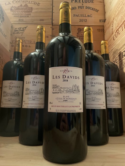 2014 Château les Davids - Bordeaux - 6 Magnumflasche (1,5 L)