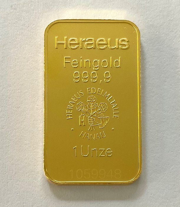 1 Troy Ounce - Gold - Heraeus