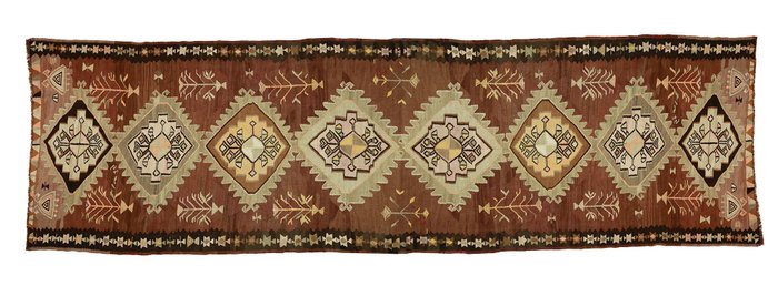 Usak - 凯利姆平织地毯 - 435 cm - 174 cm