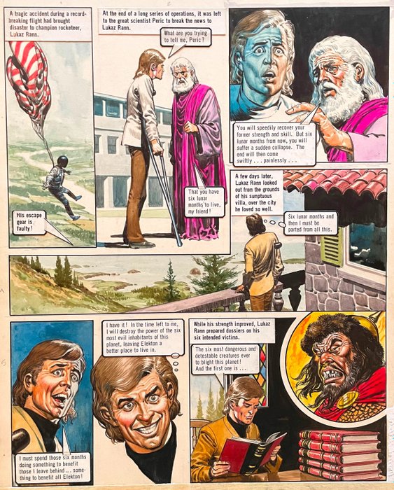 Lawrence, Don - Originele pagina in kleur - Trigië - De Gelofte van Lukaz Rann - (1975)