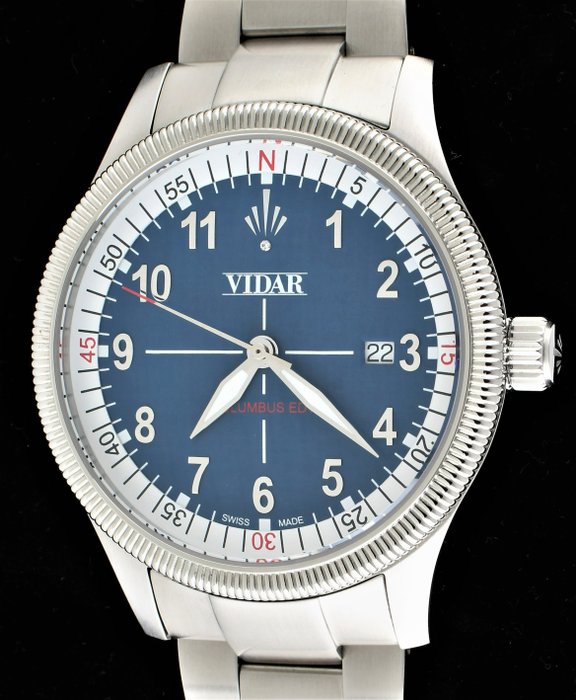 Preview of the first image of Vidar - Since 1909 - Kolumbus EDT - Limited Edition 99 - Swiss Automatic Sellita 200 - Ref. No: VR.