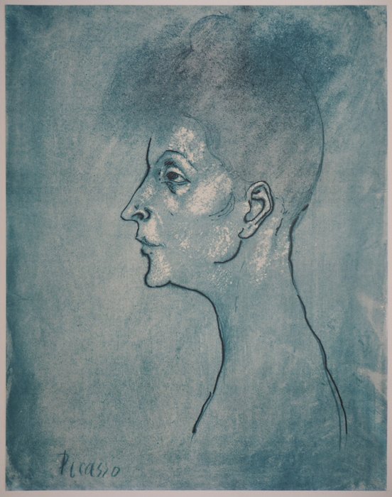 Preview of the first image of Pablo Picasso (1881-1973) - Période bleu : Portrait de femme.