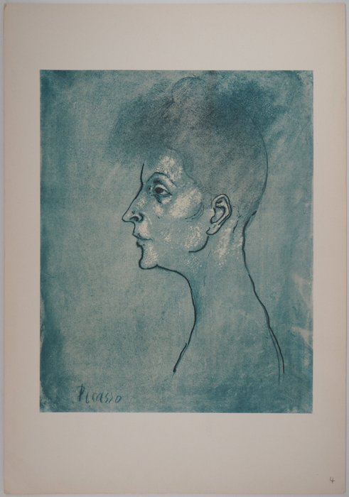 Image 3 of Pablo Picasso (1881-1973) - Période bleu : Portrait de femme