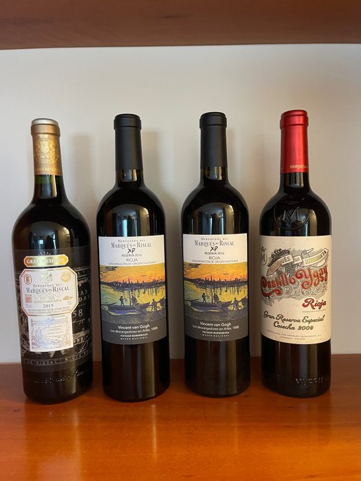 2015 Marques de Riscal gran reserva, 2016 x 2 XR Thyssen & 2009 Castillo Ygay Gran Reserva Especial - Rioja - 4 Bottles (0.75L)