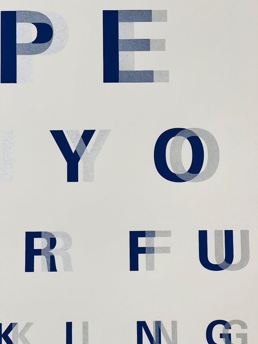 Image 3 of Alex Bucklee - Eye Test Double Vision (Navy+Silver)