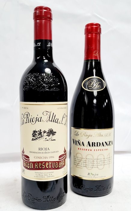 La Rioja Alta; 1994 Gran Reserva 890 & 2001 Viña Ardanza Reserva Especial - La Rioja - 2 Bottles (0.75L)