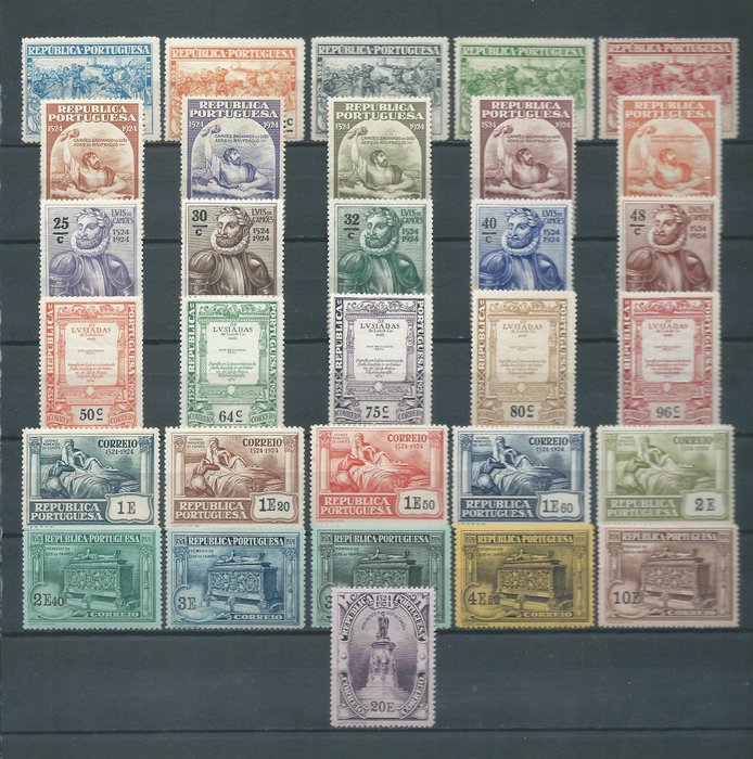 Portugal 1924 - Luis de Camoes-komplet serie - Mundifil 299\329