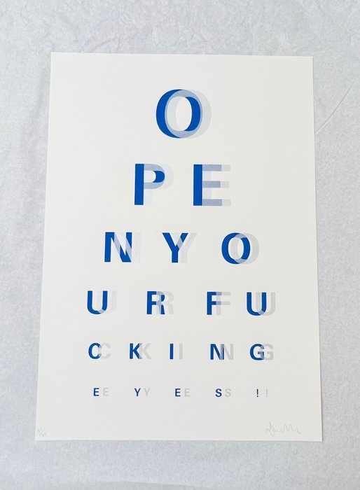 Image 2 of Alex Bucklee - Eye Test Double Vision (Navy+Silver)