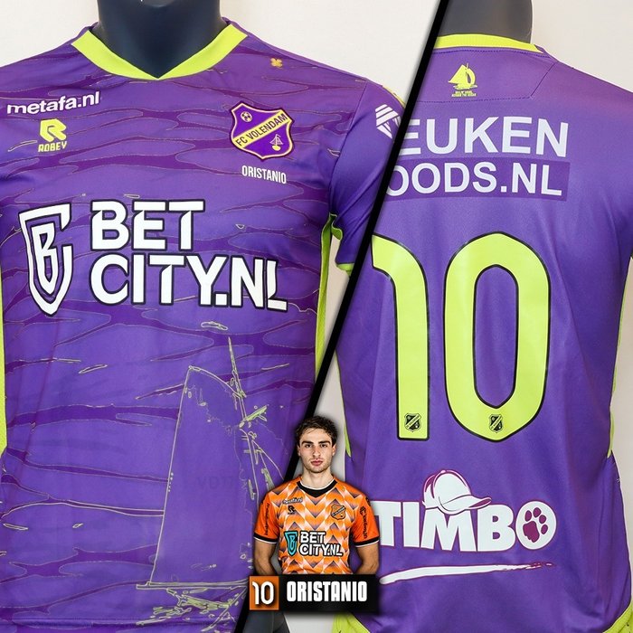 FC Volendam 2022/23 - Match worn away shirt (#10) Gaetano Oristanio - Hand signed