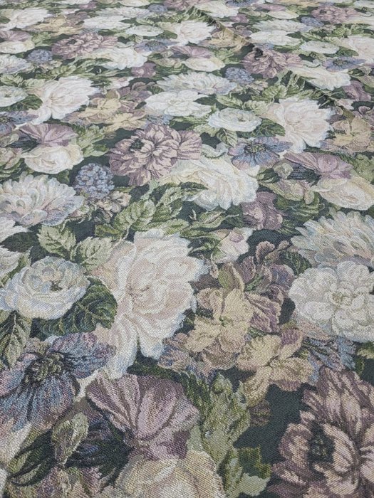 Minunat țesătură de brocart cu gobelin floral - Textil - 515 cm - 145 cm